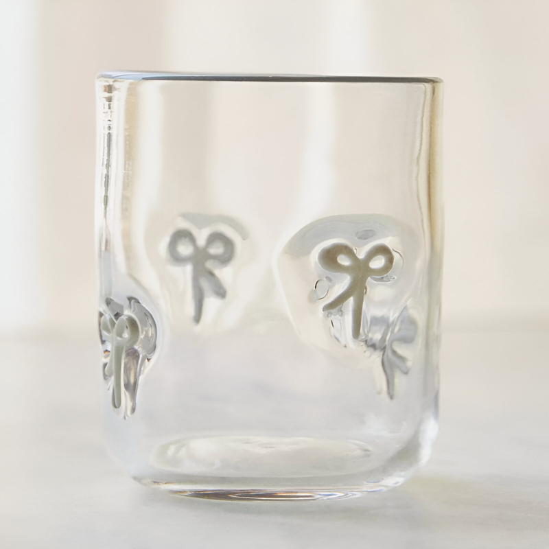 Clear Tumblers Bow Design - Mineral Mug