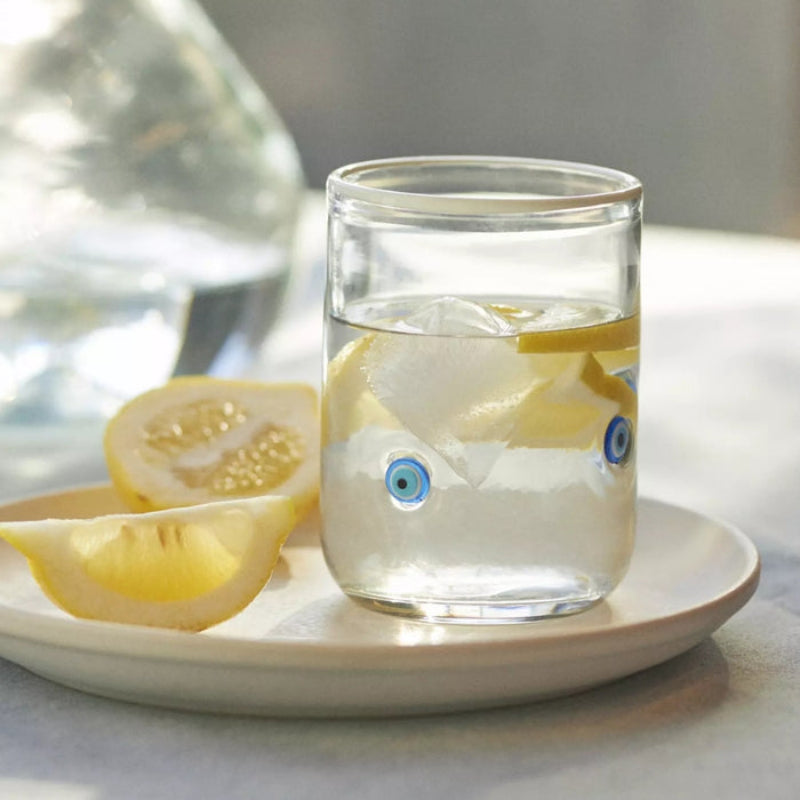 Clear Tumblers With Detailed Design - Mineral Mug