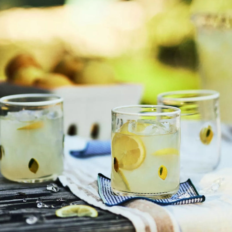 Clear Tumblers With Detailed Design - Mineral Mug