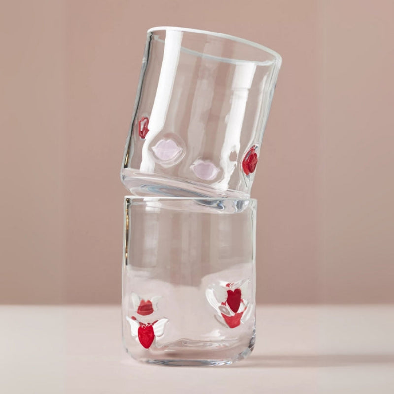 Clear Tumblers With Detailed Design - Mineral Mug