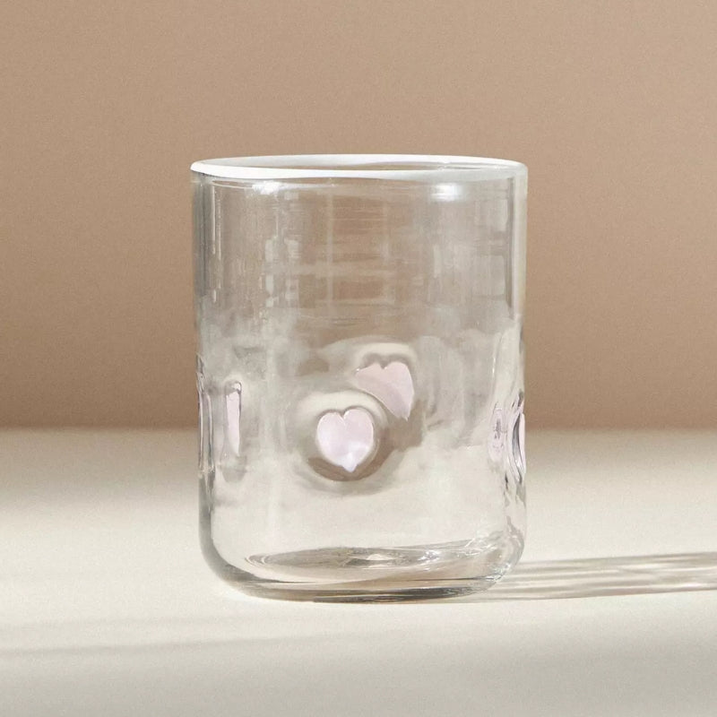 Clear Tumblers With Handcrafted Design - Mineral Mug