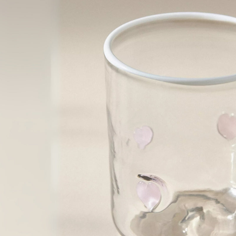 Clear Tumblers With Handcrafted Design - Mineral Mug