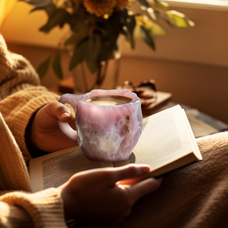 Purple Stone Effect Coffee Mug - Mineral Mug