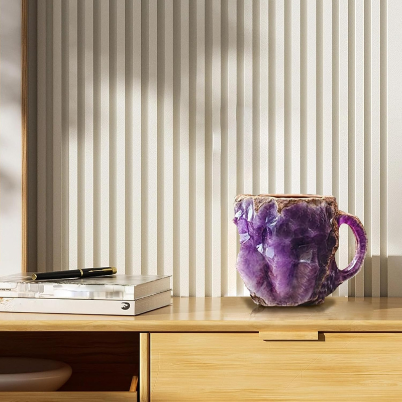 Purple Stone Effect Coffee Mug - Mineral Mug