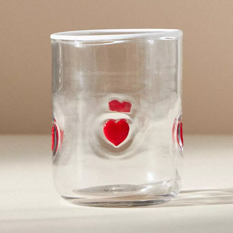 Clear Tumblers With Handcrafted Design - Mineral Mug