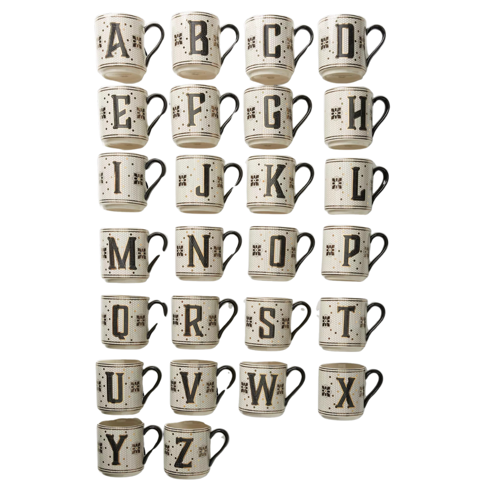 Personalized Alphabet Design Mug - Mineral Mug