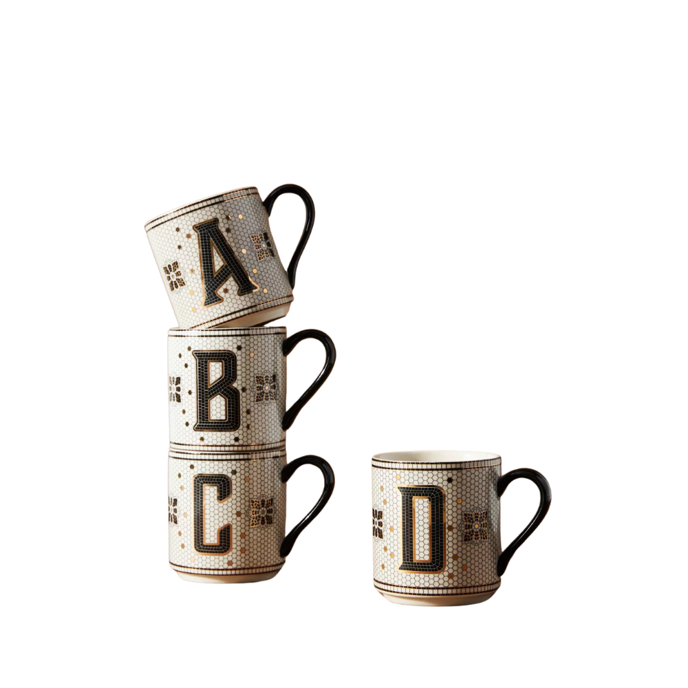 Personalized Alphabet Design Mug - Mineral Mug