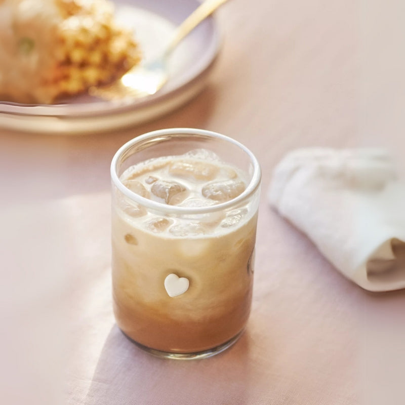 Clear Tumblers With Handcrafted Design - Mineral Mug