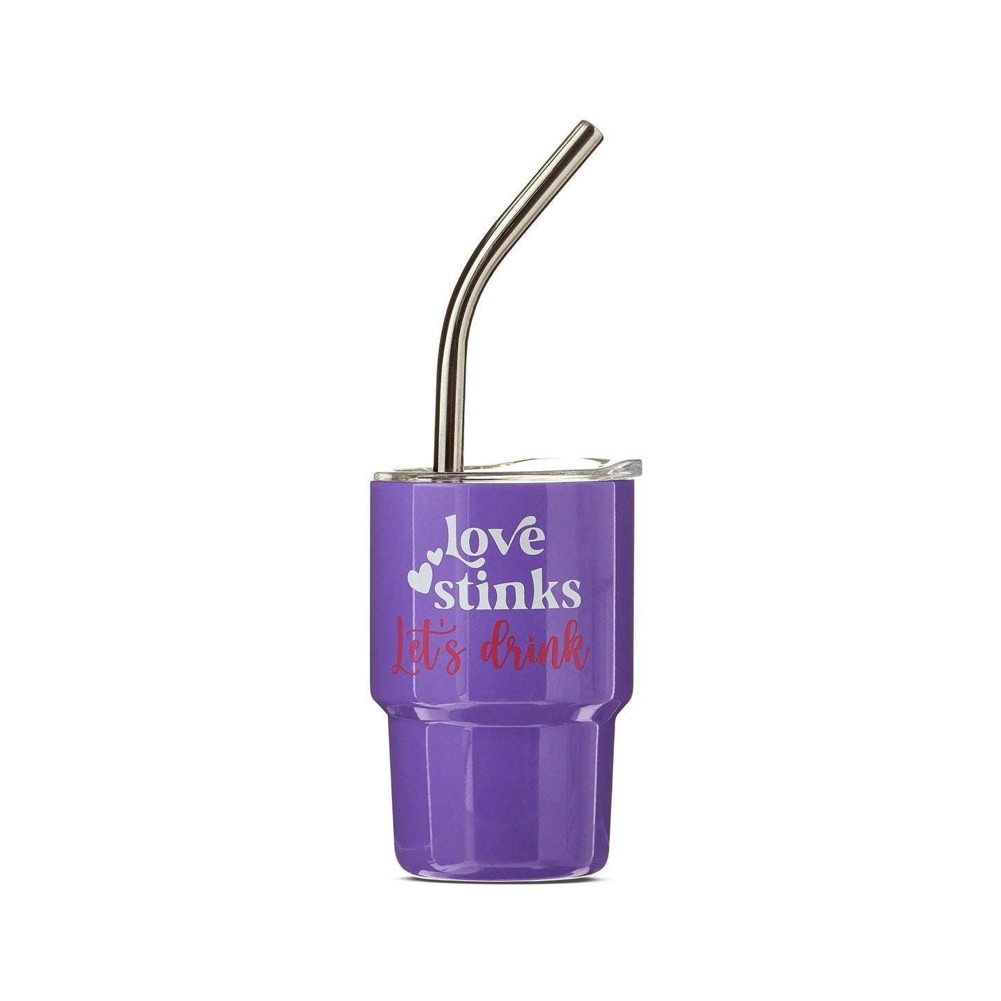 Stainless Steel Mini Shot Tumbler With Lid And Straw - Mineral Mug