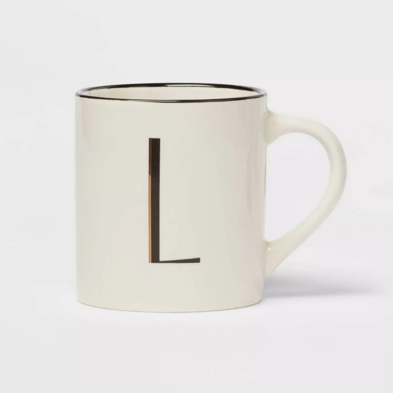 Personalized 16oz Stoneware Monogram Mug – Elegant Drinkware for Coffee & Tea - Mineral Mug