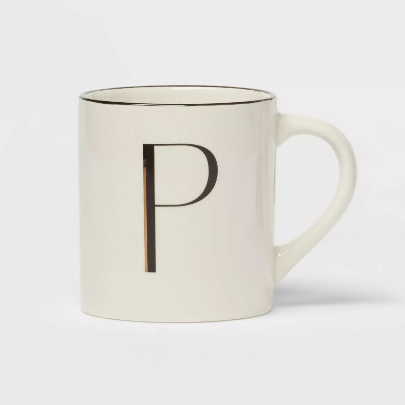 Personalized 16oz Stoneware Monogram Mug – Elegant Drinkware for Coffee & Tea - Mineral Mug