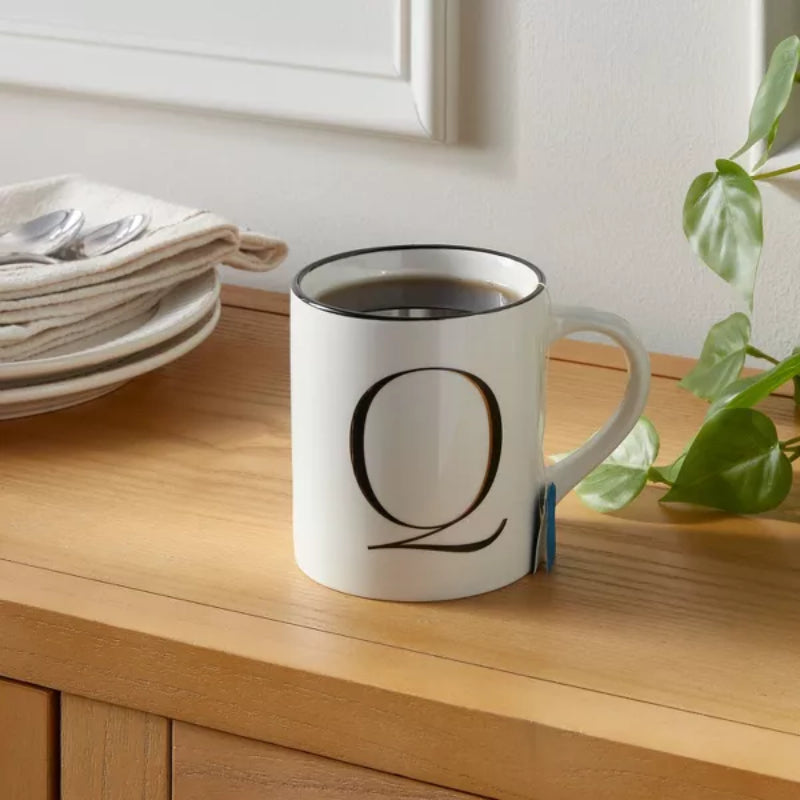 Personalized 16oz Stoneware Monogram Mug – Elegant Drinkware for Coffee & Tea - Mineral Mug