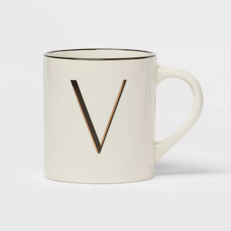 Personalized 16oz Stoneware Monogram Mug – Elegant Drinkware for Coffee & Tea - Mineral Mug
