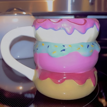 16oz Stoneware Donut Shaped Mug