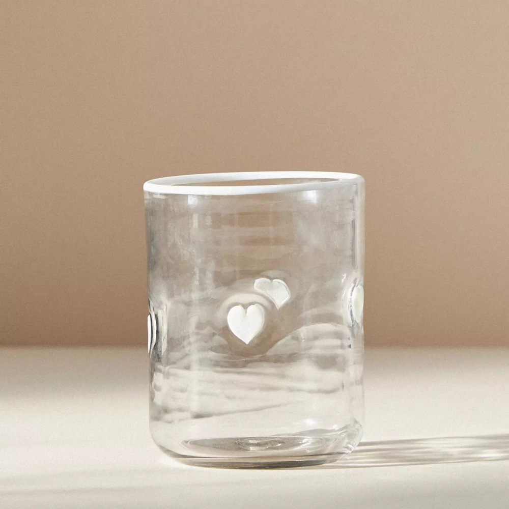 Embossed Glass Tumbler