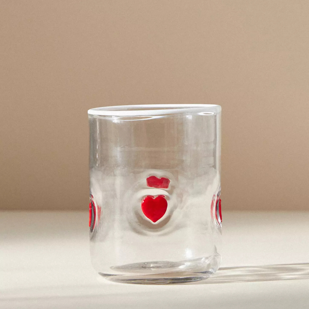 Embossed Glass Tumbler