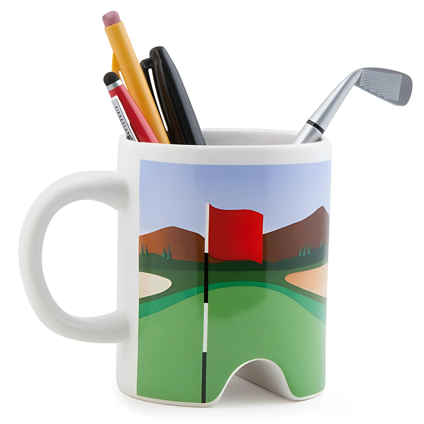 Golf Design Mug With Pen Set