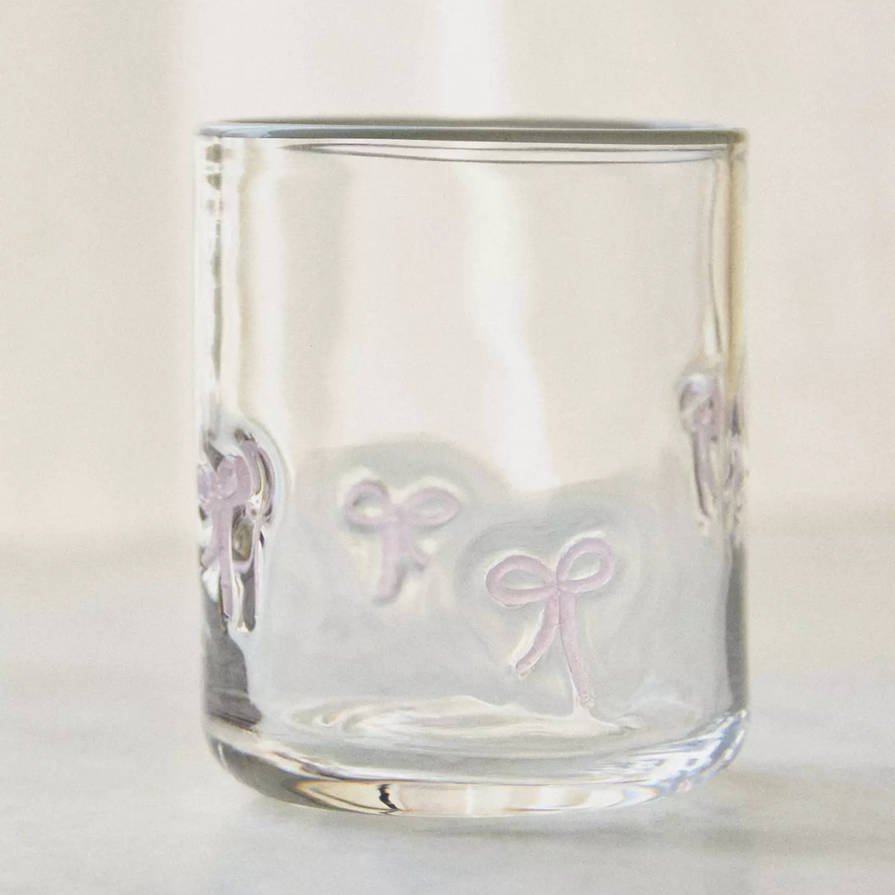 Embossed Glass Tumbler