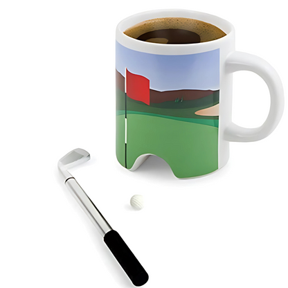 Golf Design Mug With Pen Set