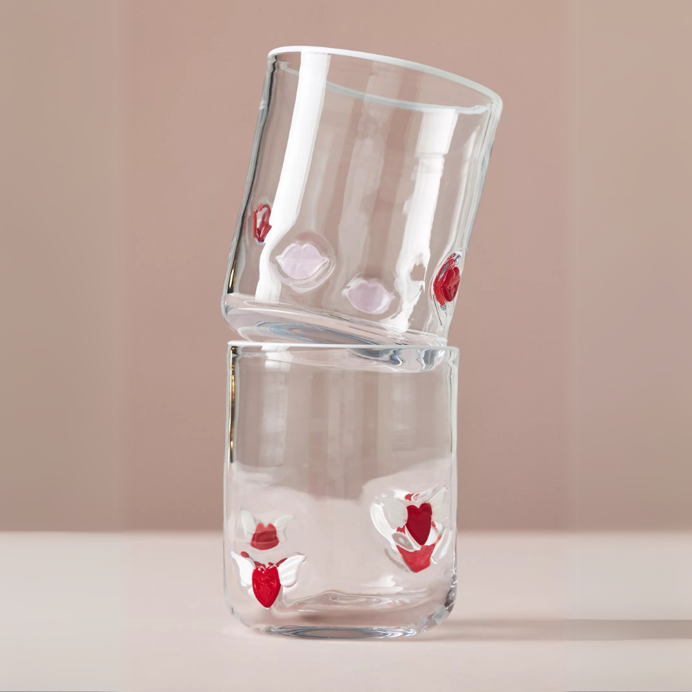 Embossed Glass Tumbler