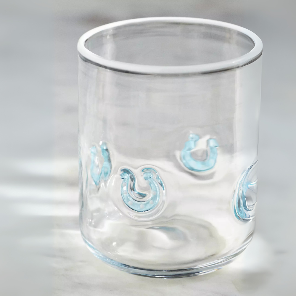 Embossed Glass Tumbler