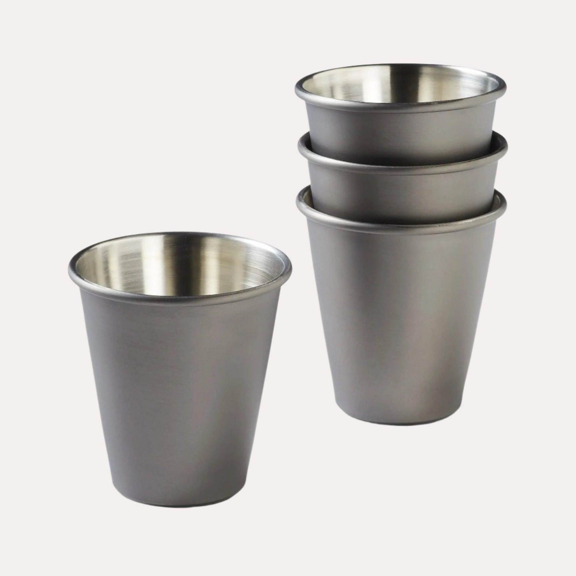Black Gunmetal Stainless Steel Shot Glasses - Mineral Mug