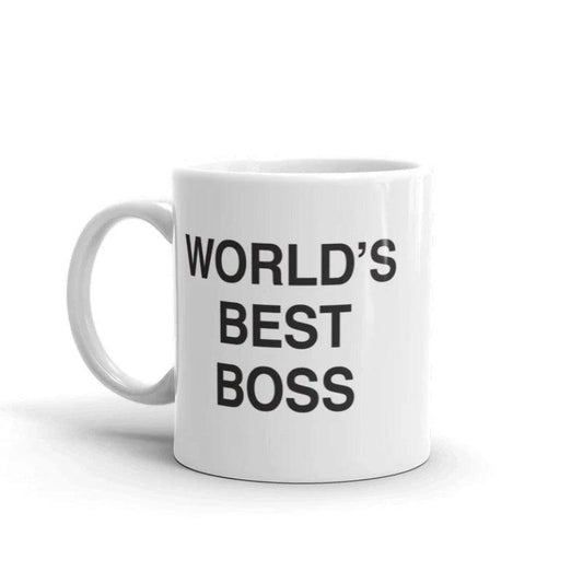 Worlds Best Boss Printed Mug - Mineral Mug