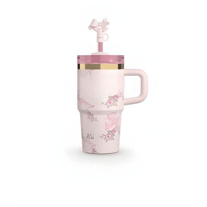 Floral Pattern Insulated Tumbler – Leak Proof for Everyday Hydration - Mineral Mug