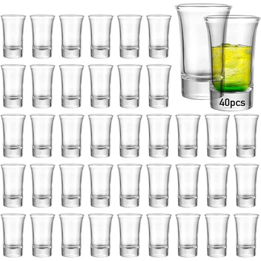 1.5 Oz Clear Round Shot Glasses - Mineral Mug