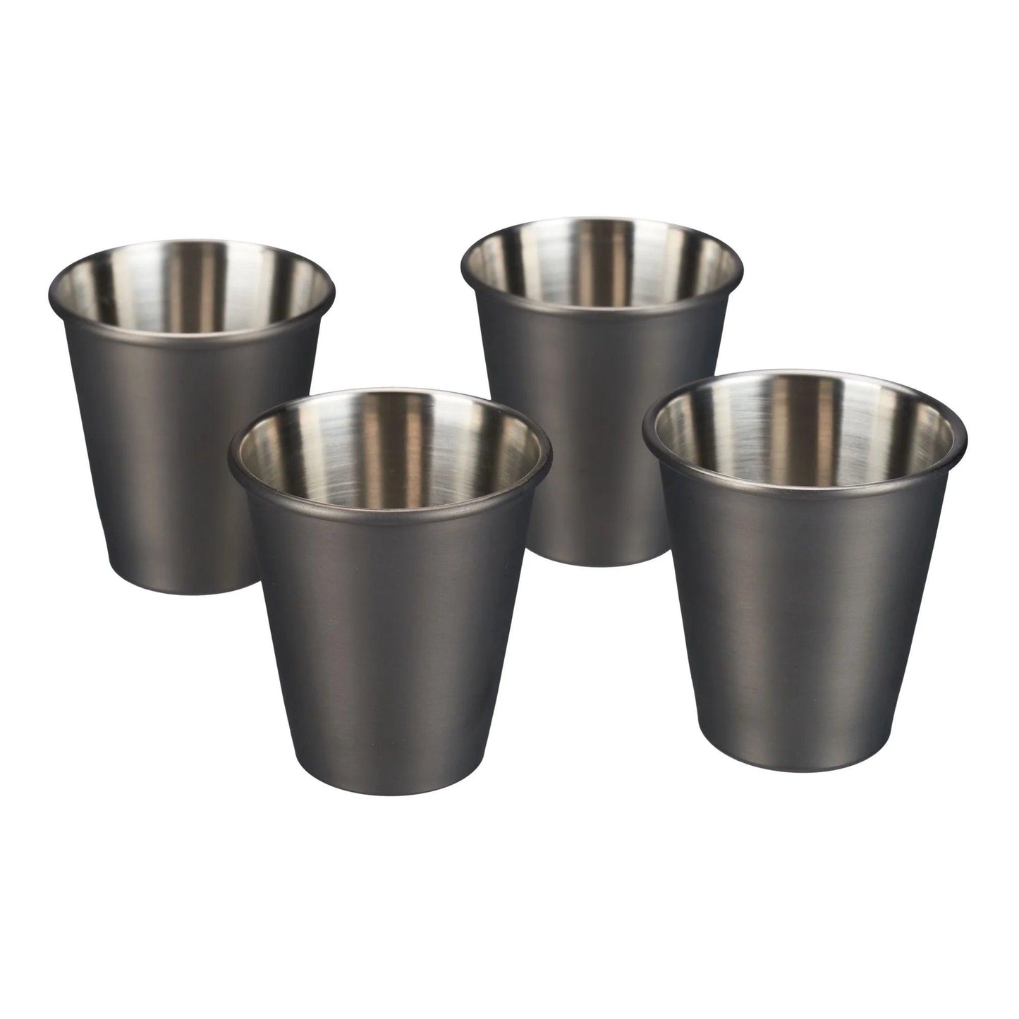 Black Gunmetal Stainless Steel Shot Glasses - Mineral Mug