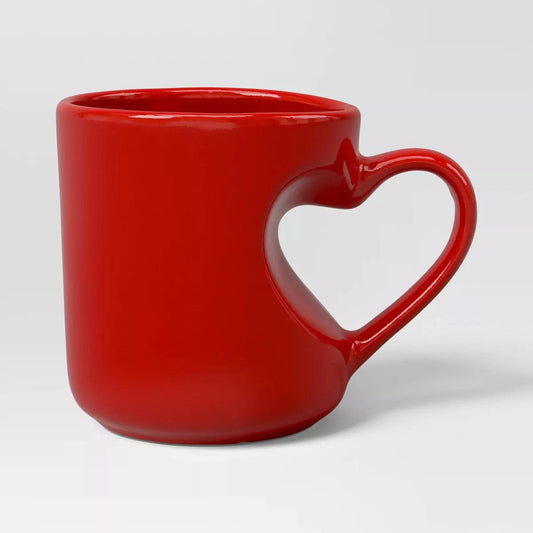 13 Oz Stoneware Mug With Cordate Shaped Handle - Mineral Mug