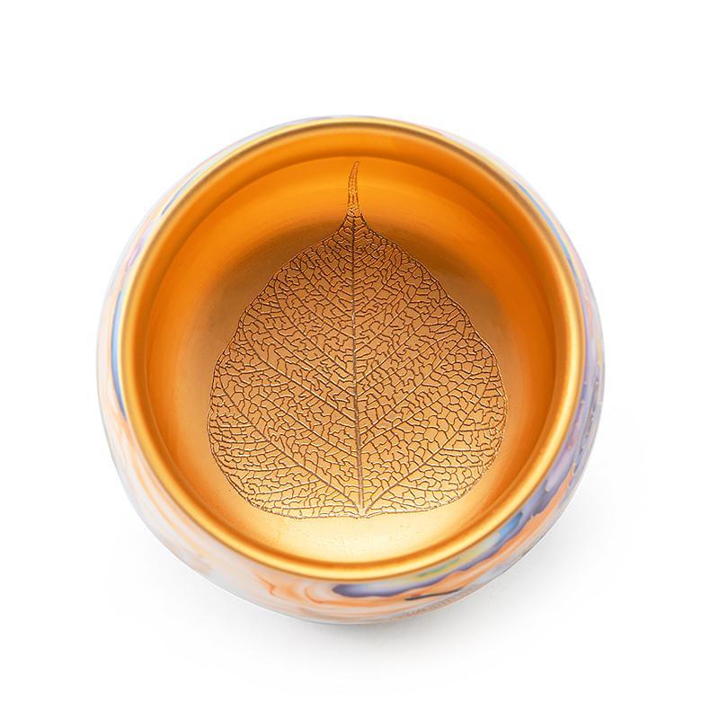 Handcrafted Ceramic Tea Cup With Wide Brim - Mineral Mug