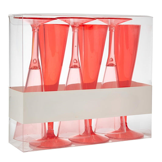 Set Of 6 Cordate Shaped Flute Glasses - Mineral Mug