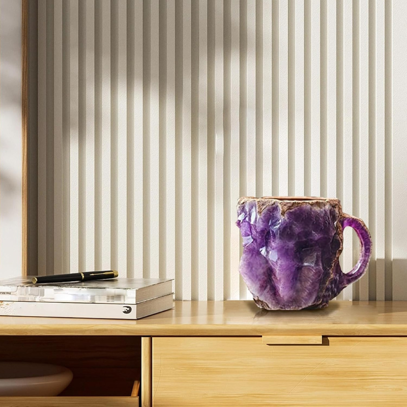 Purple Stone Effect Coffee Mug