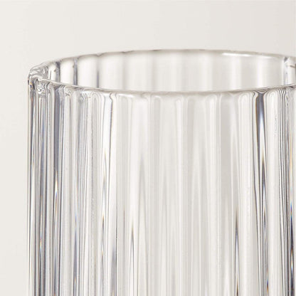 Textured Cocktail Glasses Set - Coupe Design with Optic Texture - Mineral Mug
