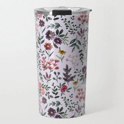 Watercolor Floral Printed Travel Mug – Stylish and Durable - Mineral Mug