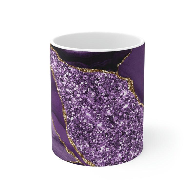 Agate Inspired Marbled Ceramic Mug - Mineral Mug