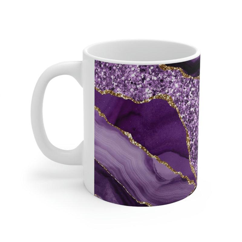 Agate Inspired Marbled Ceramic Mug - Mineral Mug