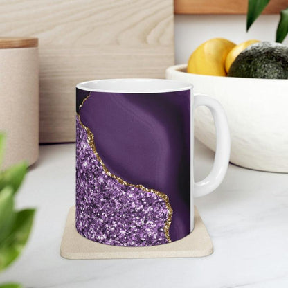 Agate Inspired Marbled Ceramic Mug - Mineral Mug