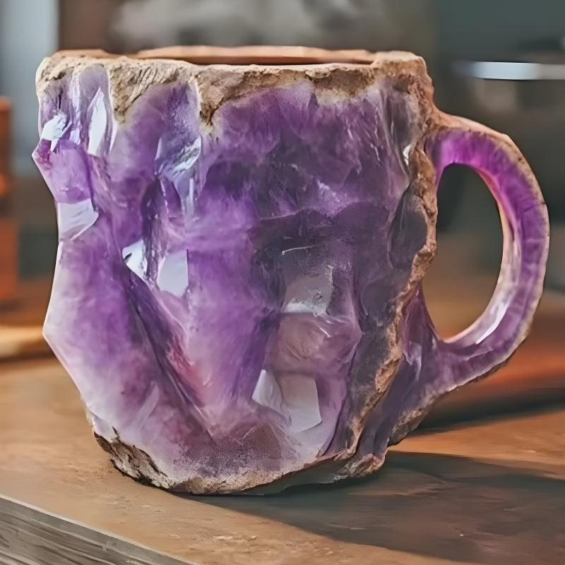 Textured Pattern Crystal Mug - Mineral Mug