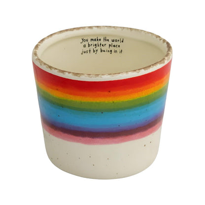 Rainbow Ceramic Mug - Colorful Inspirational Coffee Mug - Mineral Mug