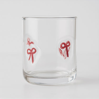 Clear Tumblers Bow Design