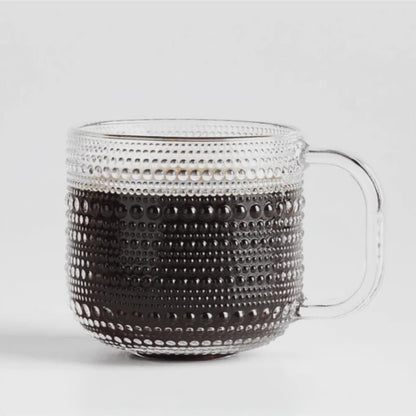 Clear Glass Bubble Mug