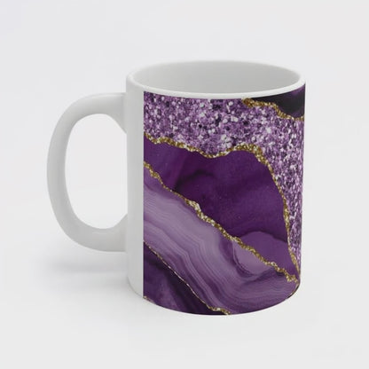 Agate Inspired Marbled Ceramic Mug